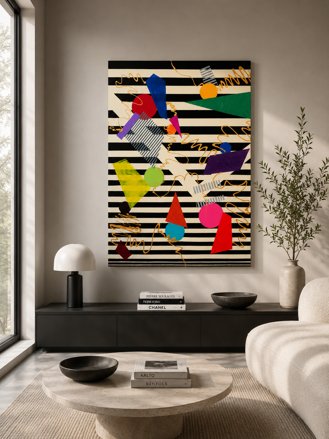Structured Chaos- Abstract Geometric Art Print