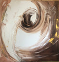 Golden Echo-Abstract Geometric Art Print