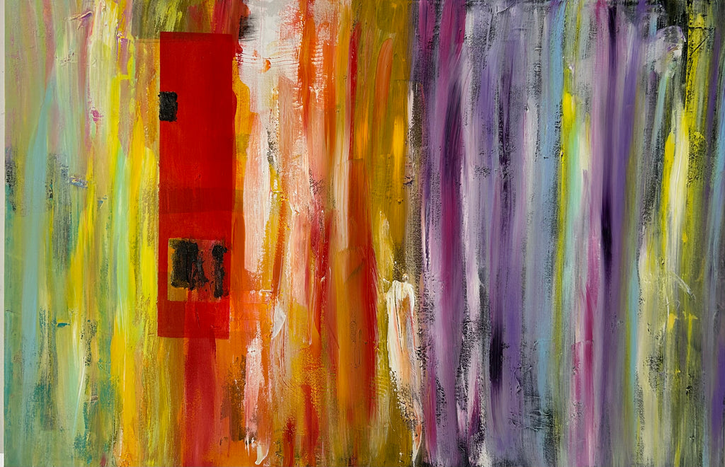 Veil of Color-Abstract Geometric Art Print