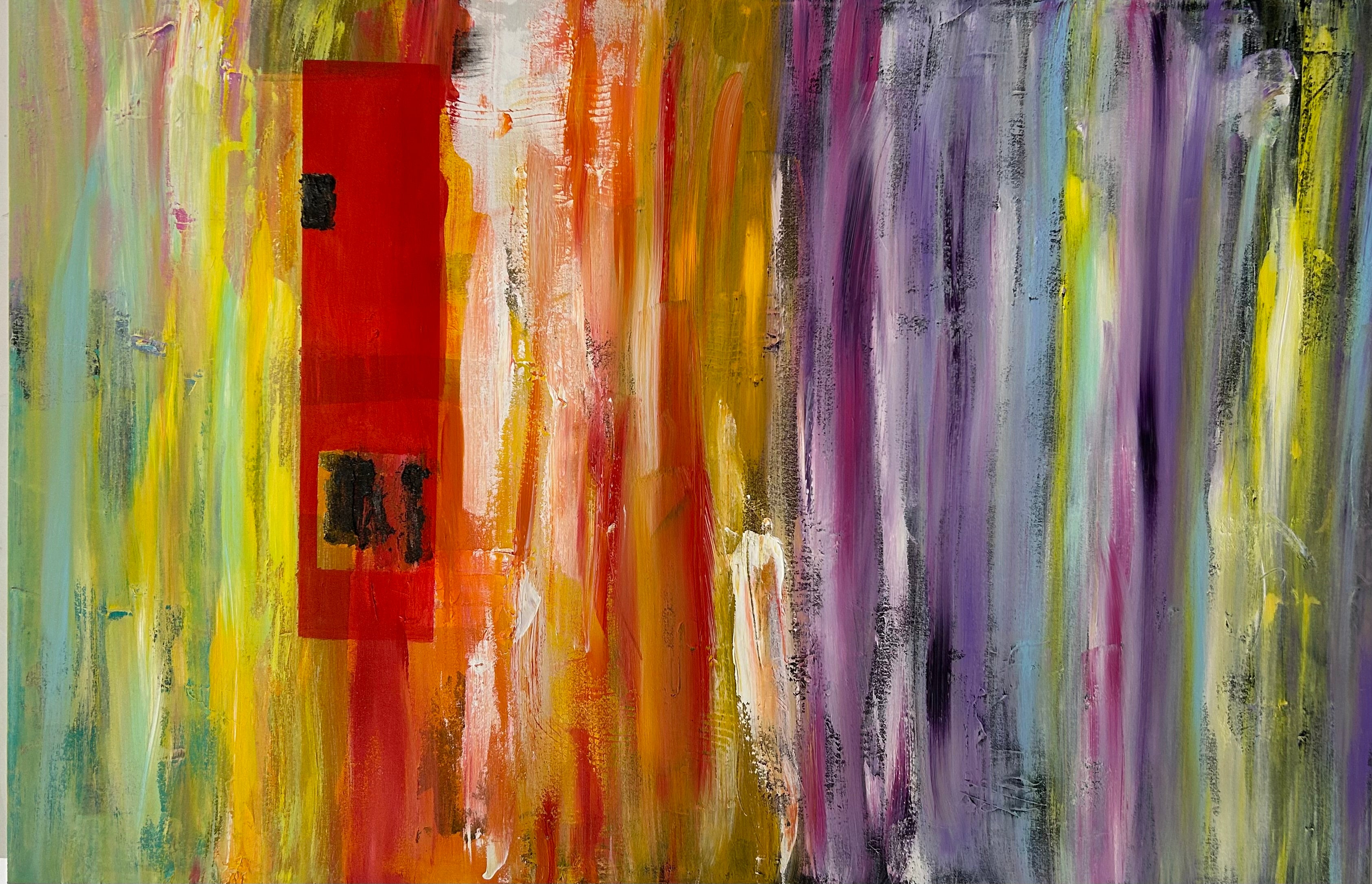 Veil of Color-Abstract Geometric Art Print